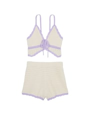 Victoria's Secret PINK White Shell Crochet Butterfly Two Piece Set - Image 3 of 3