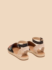 White Stuff Black Honeysuckle Leaf Espadrilles - Image 3 of 4