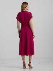 Lauren Ralph Lauren Fratillo Belted Crepe Dress - Image 3 of 8