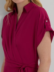 Lauren Ralph Lauren Fratillo Belted Crepe Dress - Image 4 of 8