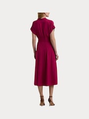 Lauren Ralph Lauren Fratillo Belted Crepe Dress - Image 5 of 8