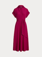 Lauren Ralph Lauren Fratillo Belted Crepe Dress - Image 8 of 8