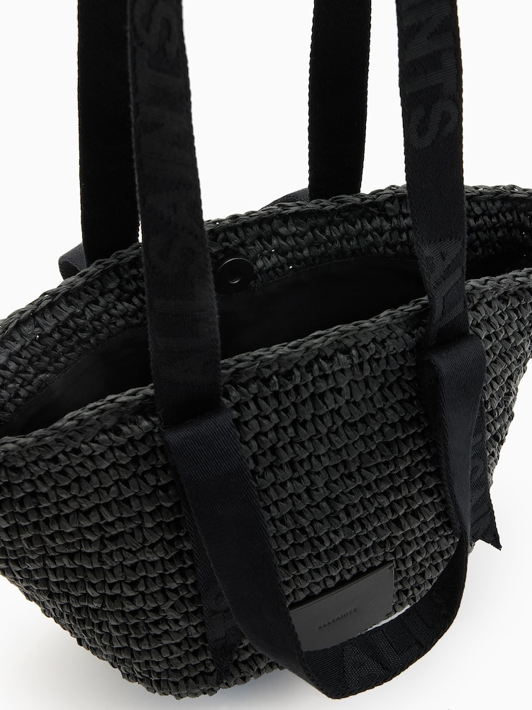 AllSaints Black Celayne Mini Tote Bag - Image 5 of 6