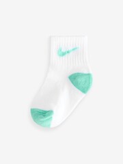 Nike White Infant Pop Colour Ankle Socks 6 Pack - Image 2 of 7
