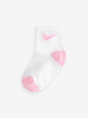 Nike White Infant Pop Colour Ankle Socks 6 Pack - Image 5 of 7