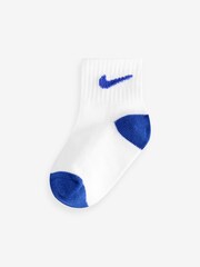 Nike White Infant Pop Colour Ankle Socks 6 Pack - Image 6 of 7