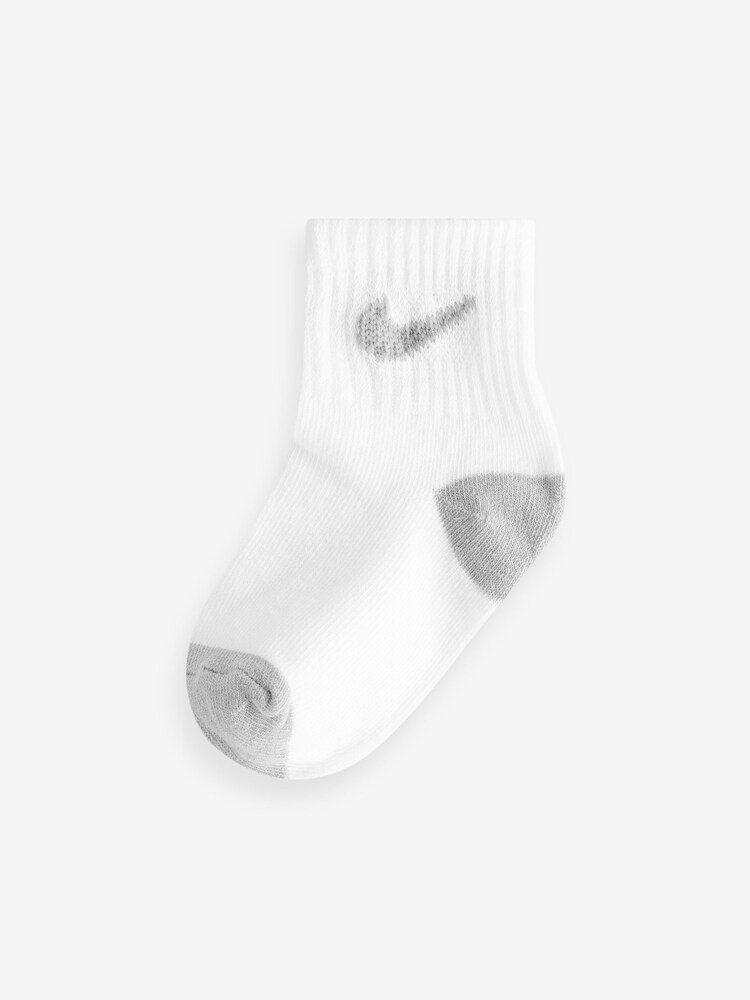 Nike White Infant Pop Colour Ankle Socks 6 Pack - Image 7 of 7