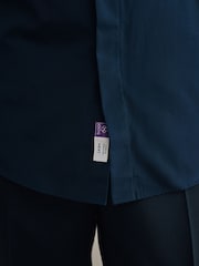 Темно-синий - Платья для особых Signature случаев с двумя манжетами из % хлопка пима с вырезами на воротнике 100 - Изображение 5 из 5