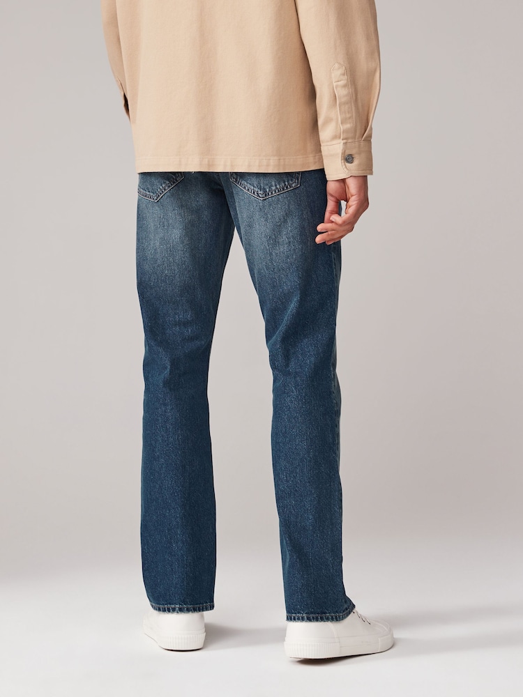 Vintage blauw - 100% katoenen authentic jeans - Image 4 of 10