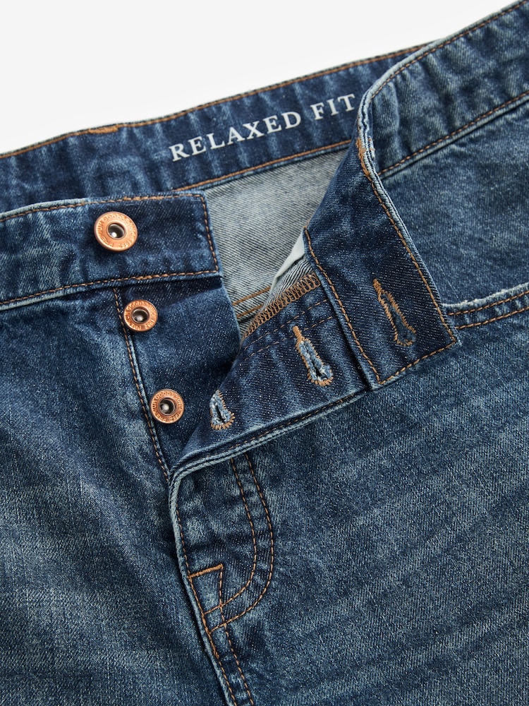 Vintage blauw - 100% katoenen authentic jeans - Image 9 of 10
