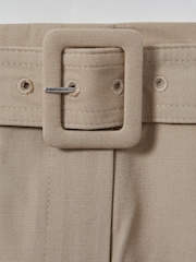 Reiss Neutral Matilda Atelier Belted Wide Leg Trousers - Image 5 of 5