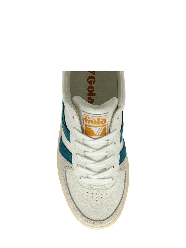 Gola Chalk White Ladies Grandslam Trident Lace-Up Trainers - Image 4 of 4