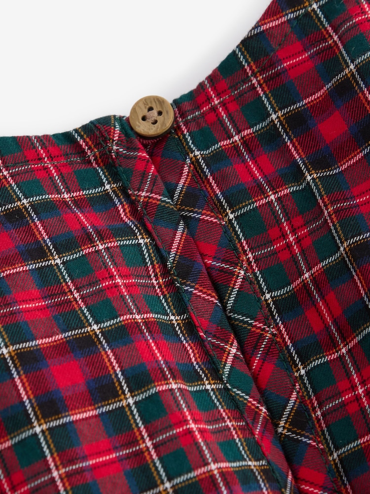 Red Tartan Check 100% Cotton Dress (3-16yrs) - Image 11 of 11