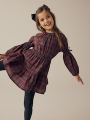 Red Tartan Check 100% Cotton Dress (3-16yrs) - Image 3 of 11