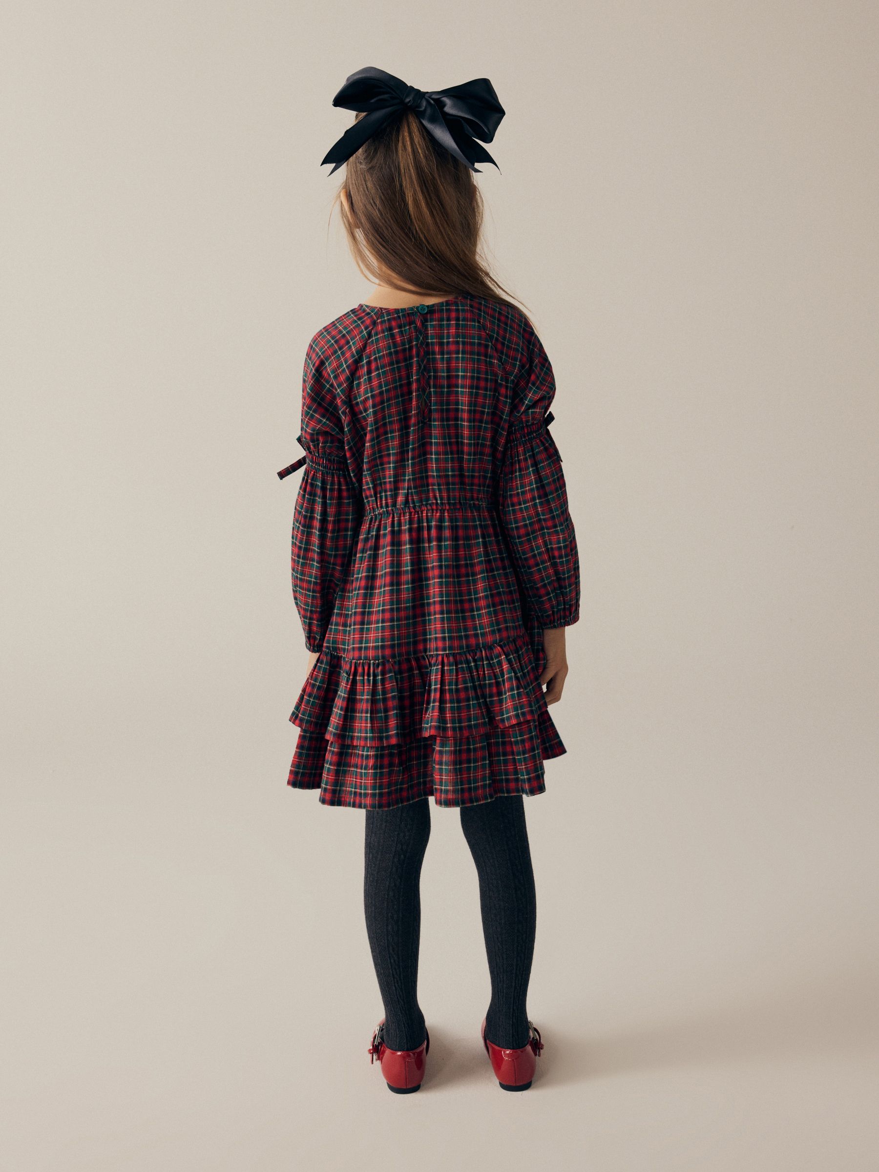 Buy Red Tartan Check 100% Cotton Dress (3-16yrs) from Next Belgium