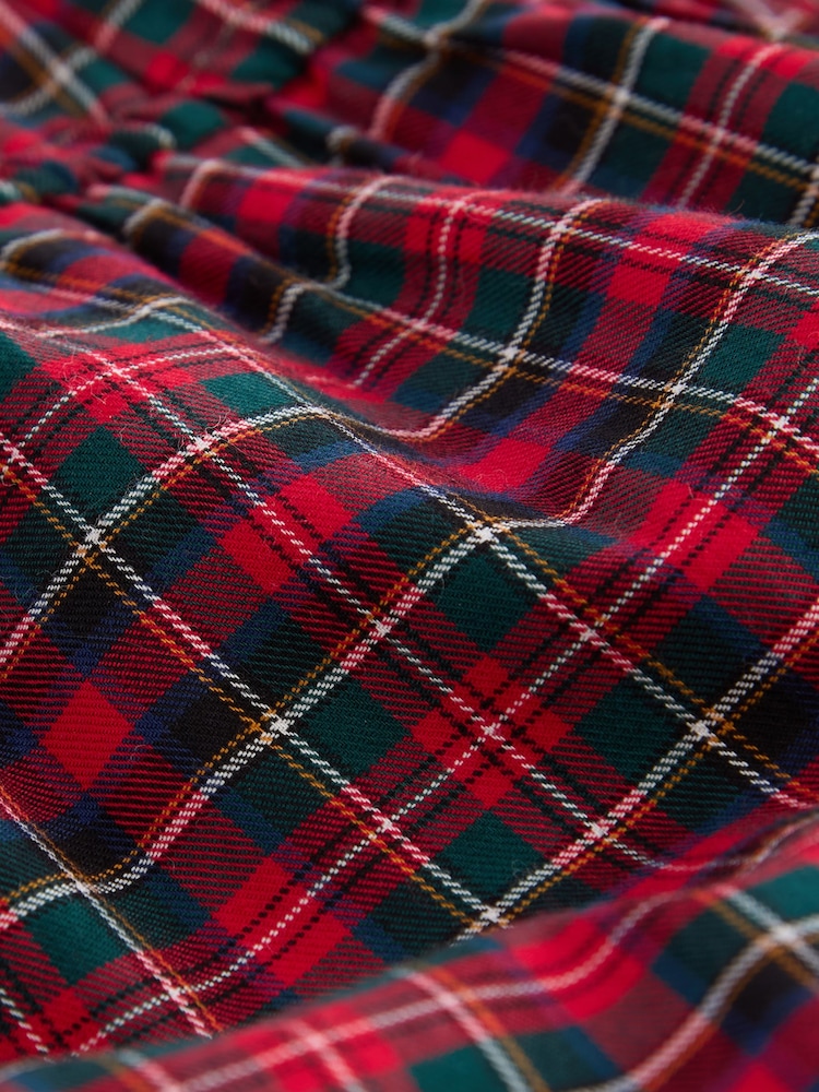 Red Tartan Check 100% Cotton Dress (3-16yrs) - Image 9 of 11