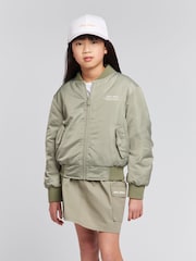 Jack Wills Grey Girls Utility Bomber Jacket - Image 1 of 4
