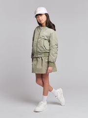 Jack Wills Grey Girls Utility Bomber Jacket - Image 2 of 4