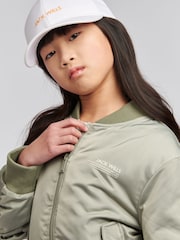 Jack Wills Grey Girls Utility Bomber Jacket - Image 4 of 4