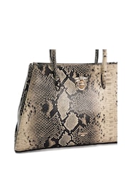 Черный/хромированный - Dune London Daitlyn Structured Top Handle Handbag - Image 5 of 5