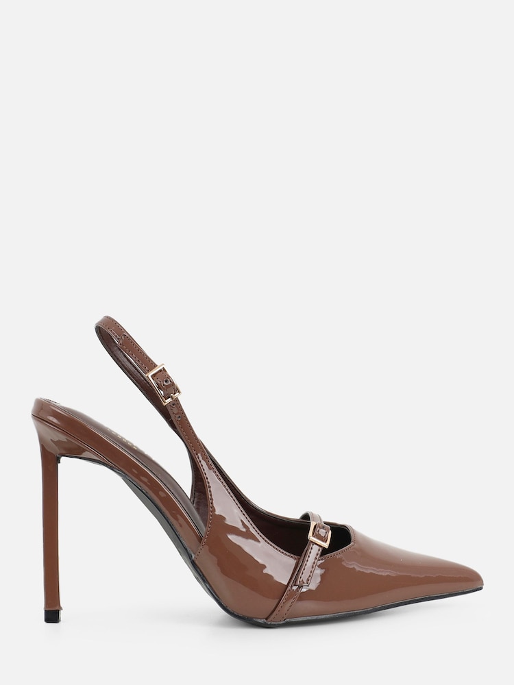 Simmi London Brown Sonya Court Shoes - Image 2 of 4 Simmi London Brown Sonya Court Shoes - Image 2 of 4