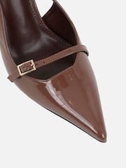 Simmi London Brown Sonya Court Shoes - Image 3 of 4