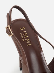 Simmi London Brown Sonya Court Shoes - Image 4 of 4
