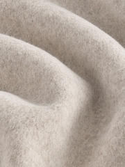 Neutral With Black Whipstitch Heavyweight Blanket Scarf - Image 5 of 6