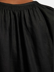 Jigsaw Linen Smocked T-Shirt Dress - Image 3 of 6