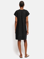 Jigsaw Linen Smocked T-Shirt Dress - Image 5 of 6