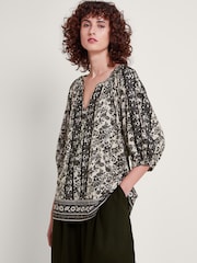Monsoon Heritage Holly Top aus 100 % Baumwolle - Bild 2 von 5