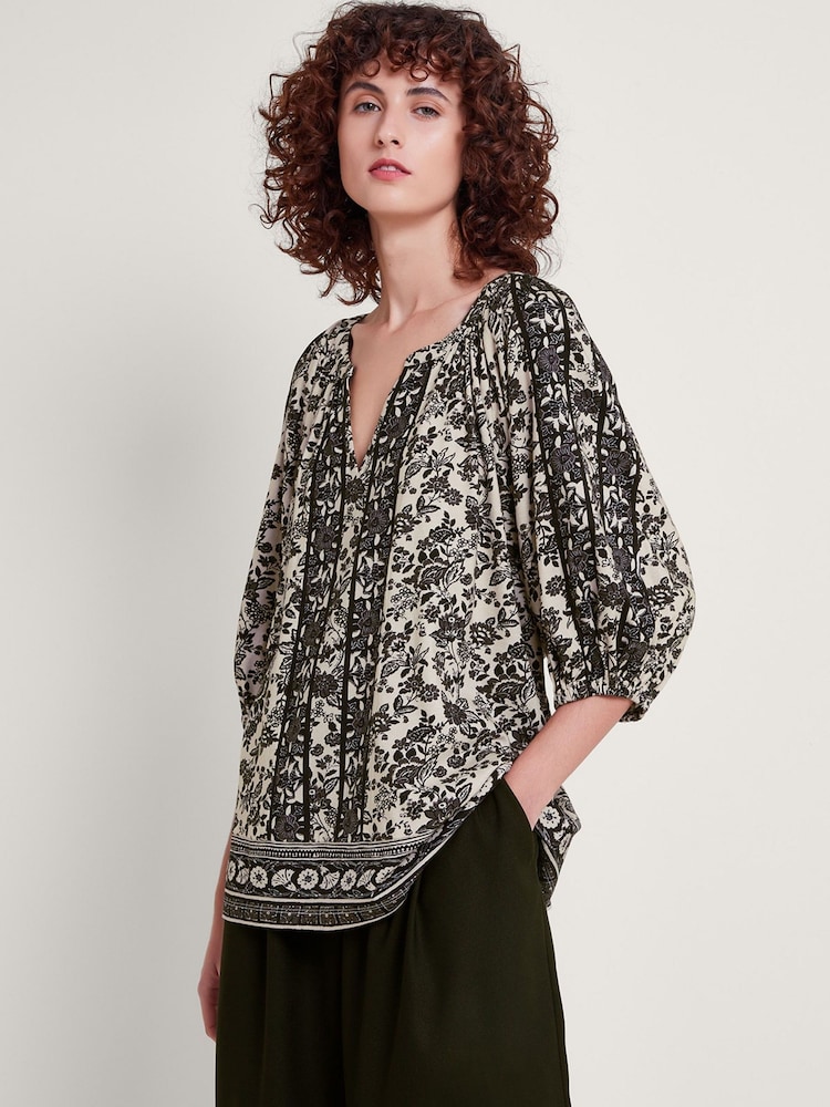 Monsoon Heritage Holly Top aus 100 % Baumwolle - Bild 2 von 5