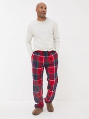 FatFace Red Stag Jacquard Pyjama Bottoms - Image 3 of 6