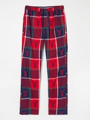FatFace Red Stag Jacquard Pyjama Bottoms - Image 6 of 6