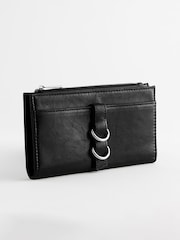 Black Large Ring Detailed Purse - Image 1 of 5