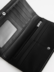Black Large Ring Detailed Purse - Image 3 of 5