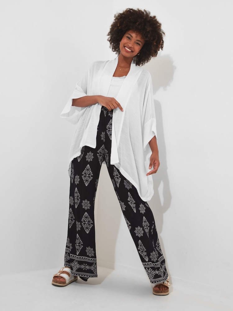 Joe Browns White Lightweight Summer Kaftan Kimono - Image 1 of 4