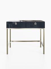 Frank Olsen Midnight Black Lyra SMART Two Drawer Console Table - Image 7 of 9