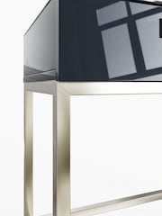 Frank Olsen Midnight Black Lyra SMART Two Drawer Console Table - Image 8 of 9