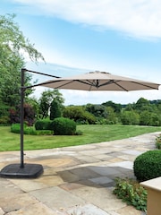 Kettler Stone 3M Free Arm Garden Parasol Canopy With Base - Image 1 of 3