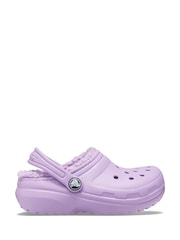 Crocs Lilac Toddler Classic Lined Clogs - Image 1 of 5