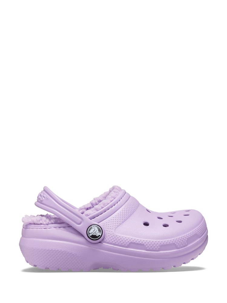 Crocs Lilac Toddler Classic Lined Clogs - Image 1 of 5