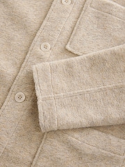 Neutral Borg Shacket with Wool - Image 8 of 8