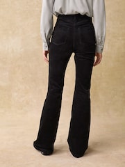 Black Cord Flared Trousers - Image 4 of 7