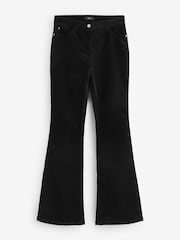 Black Cord Flared Trousers - Image 6 of 7