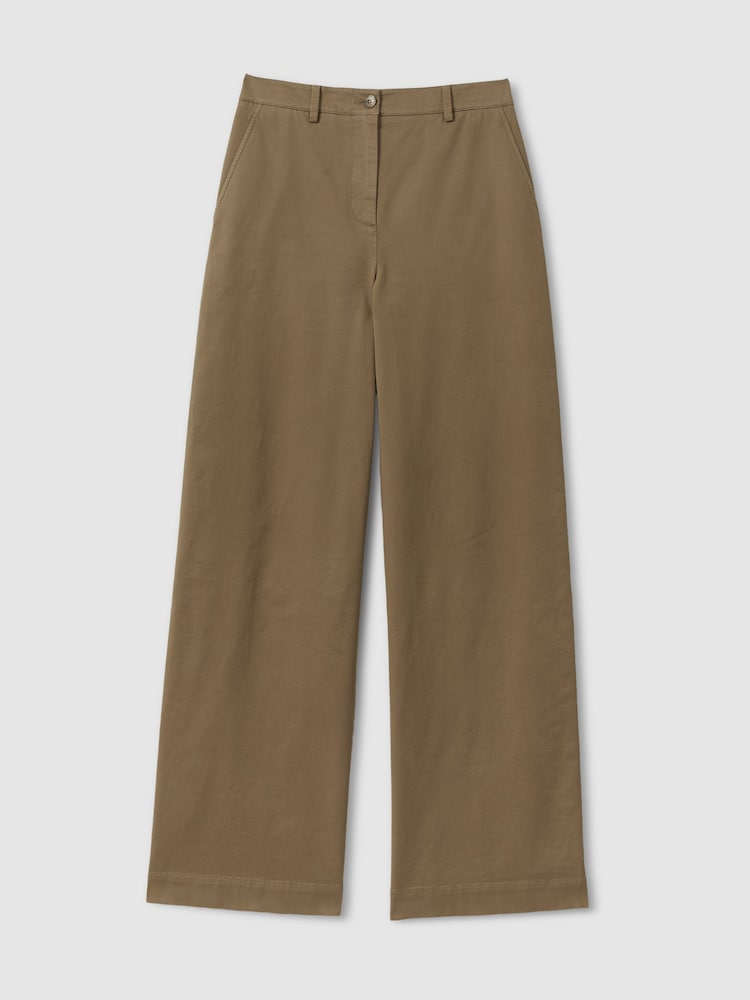Reiss Eva Wide-Leg-Hose aus Baumwollmischung - Bild 2 von 6 Reiss Eva Wide-Leg-Hose aus Baumwollmischung - Bild 2 von 6