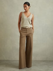 Reiss Eva Wide-Leg-Hose aus Baumwollmischung - Bild 3 von 6