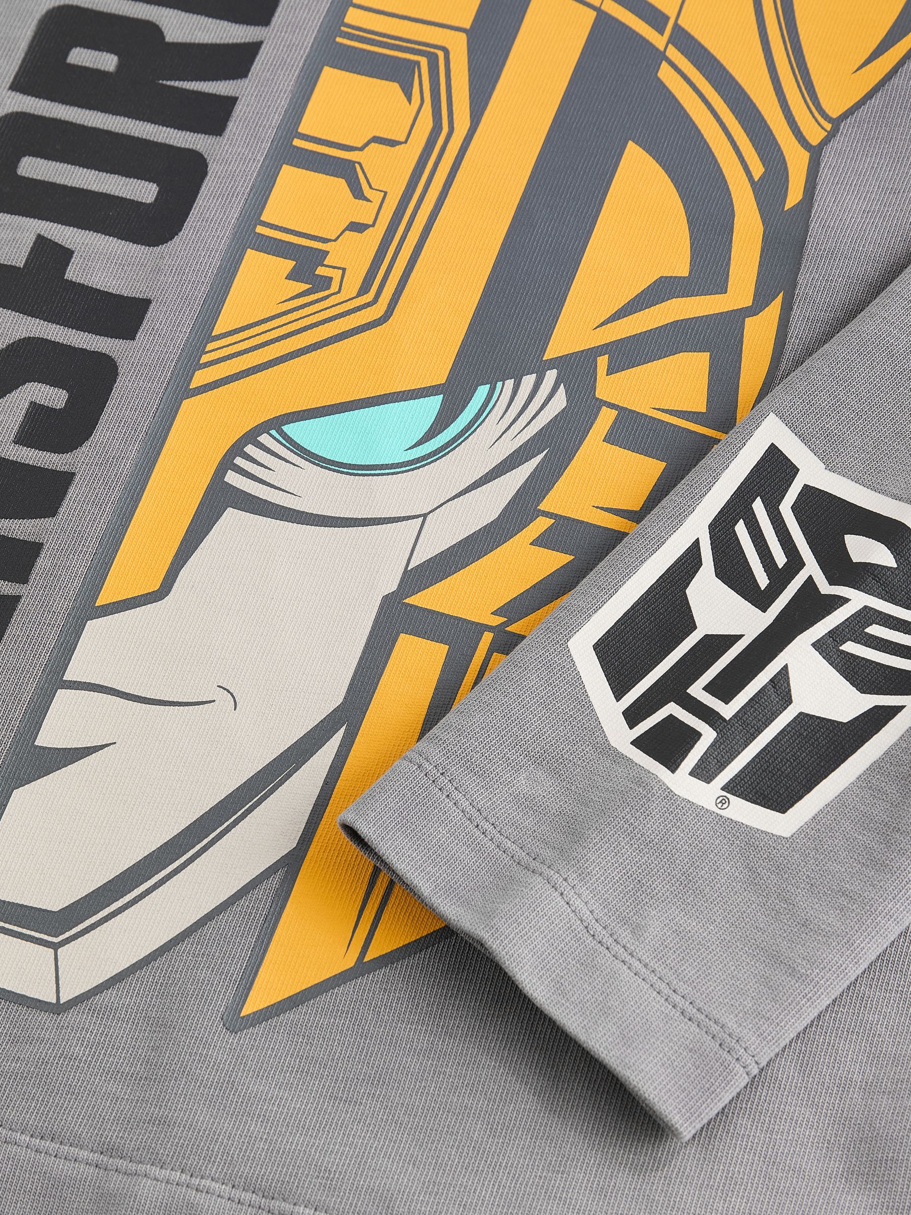 Buy Taupe Brown Transformers Licensed Long Sleeve 100% Cotton T
