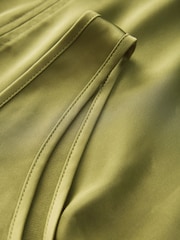 Olive Green Satin Scoop Neck Cami Top - Image 3 of 3