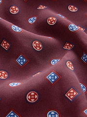 Burgundy Viscose Blend Long Sleeve Shirt - Image 6 of 6